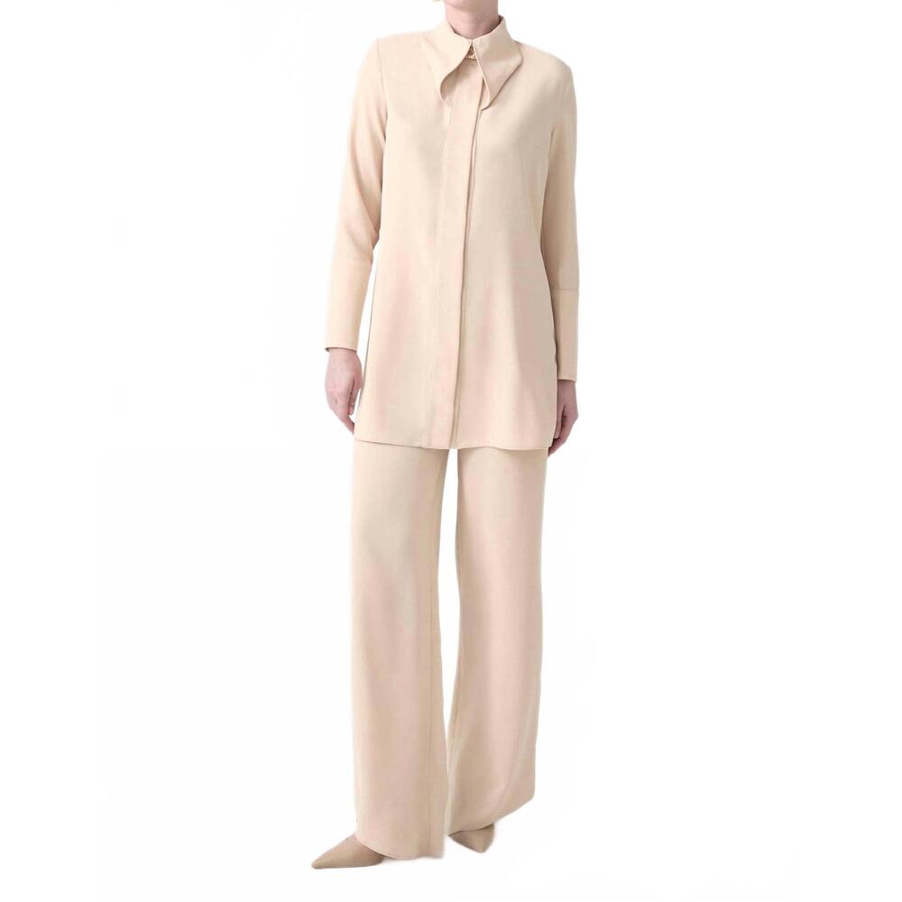 NEW TOUCHÉ sequin detailed crepe shirt in beige